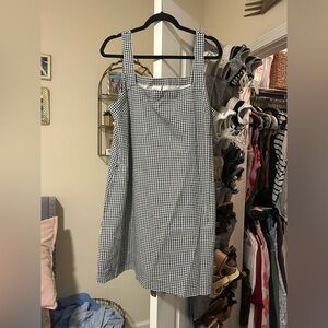 A New Day Gingham Black and White Dress